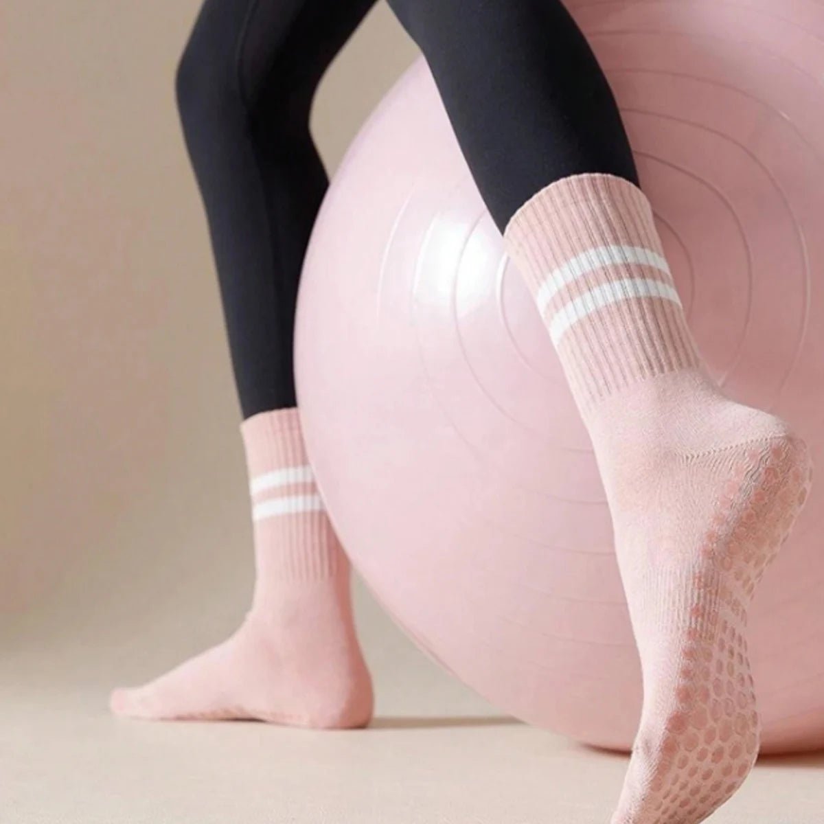 Cotton Non - Slip Yoga, Pilates & Fitness Socks with Silicone Grip - Featured Mart