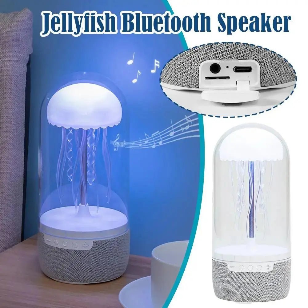 Creative Portable Jellyfish Lamp Bluetooth Home Sound Surround - Featured Mart