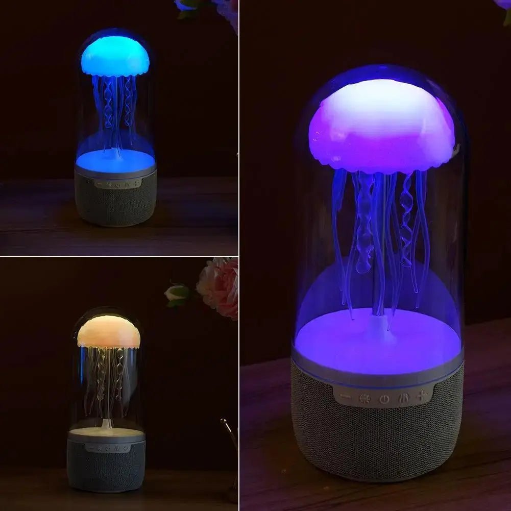 Creative Portable Jellyfish Lamp Bluetooth Home Sound Surround - Featured Mart