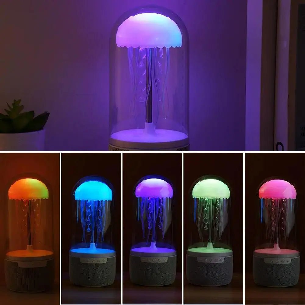 Creative Portable Jellyfish Lamp Bluetooth Home Sound Surround - Featured Mart