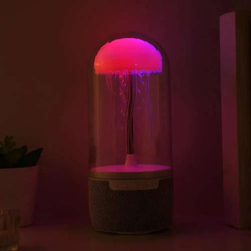 Creative Portable Jellyfish Lamp Bluetooth Home Sound Surround - Featured Mart