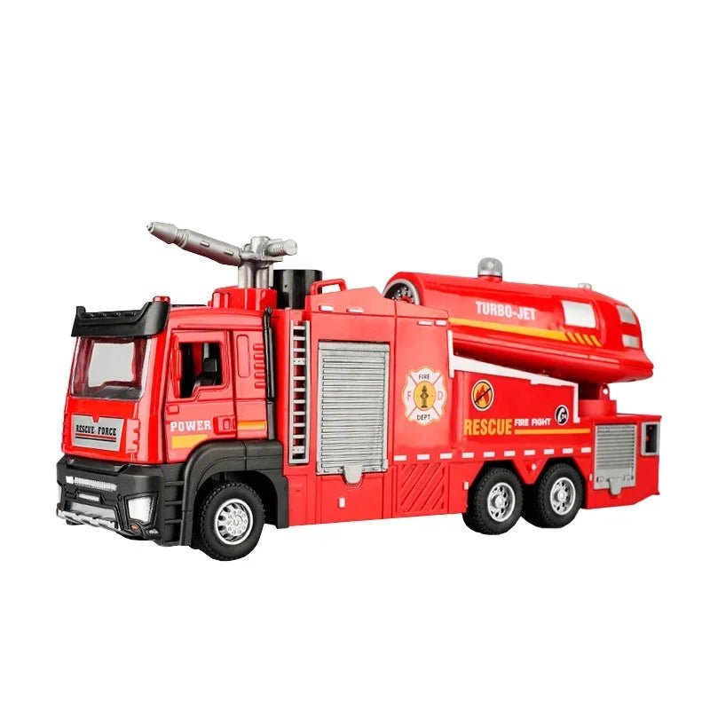 Diecast Fire Truck Toy 1/32 – Lights, Sounds & Gift - Ready Fun - Featured Mart