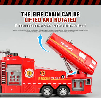 Diecast Fire Truck Toy 1/32 – Lights, Sounds & Gift - Ready Fun - Featured Mart