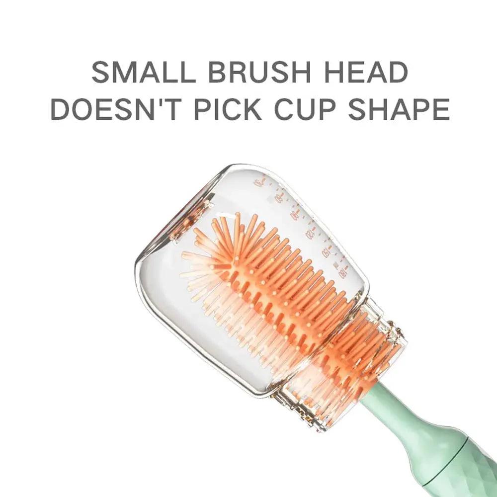 Electric 360° Rotating Silicone Bottle & Pacifier Cleaning Brush Set - Featured Mart