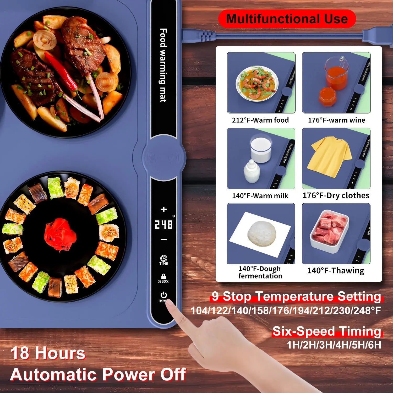 Foldable Multifunctional Food Warming Mat - Featured Mart