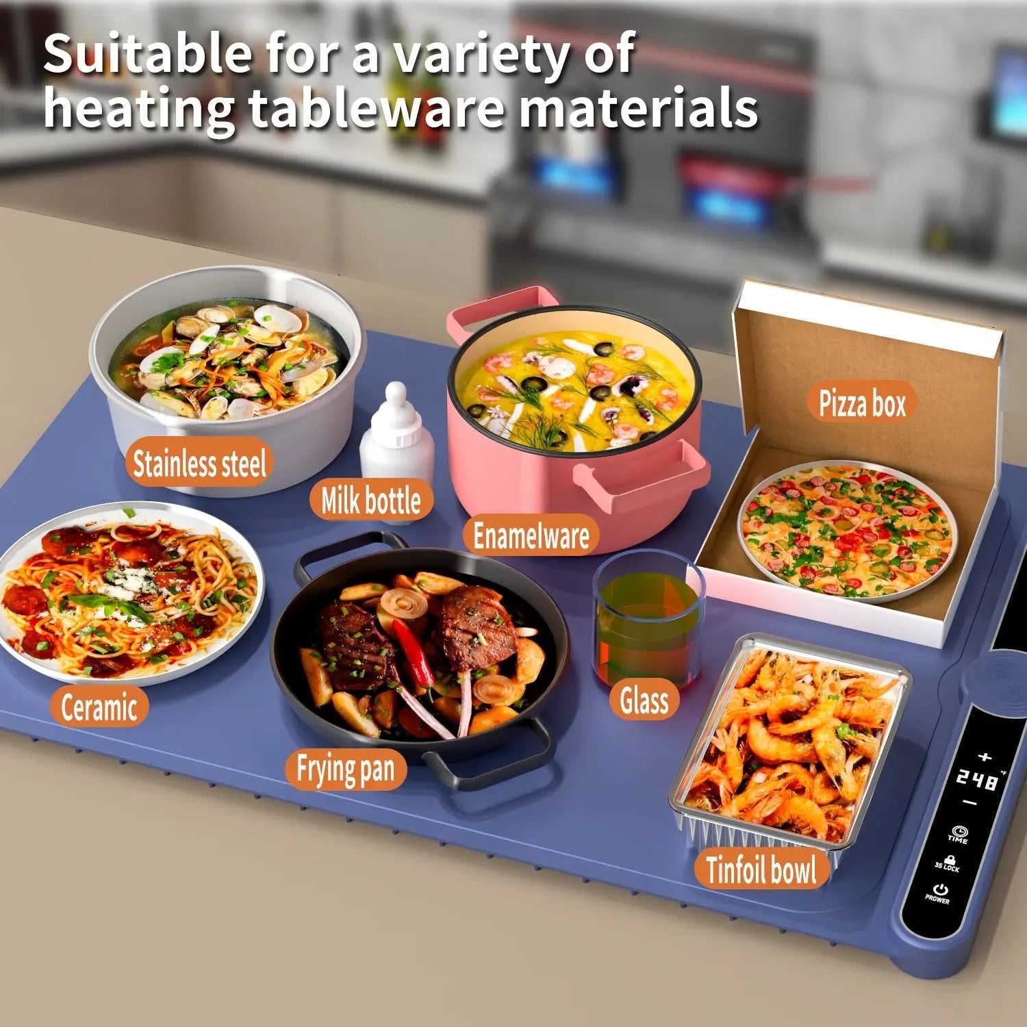 Foldable Multifunctional Food Warming Mat - Featured Mart