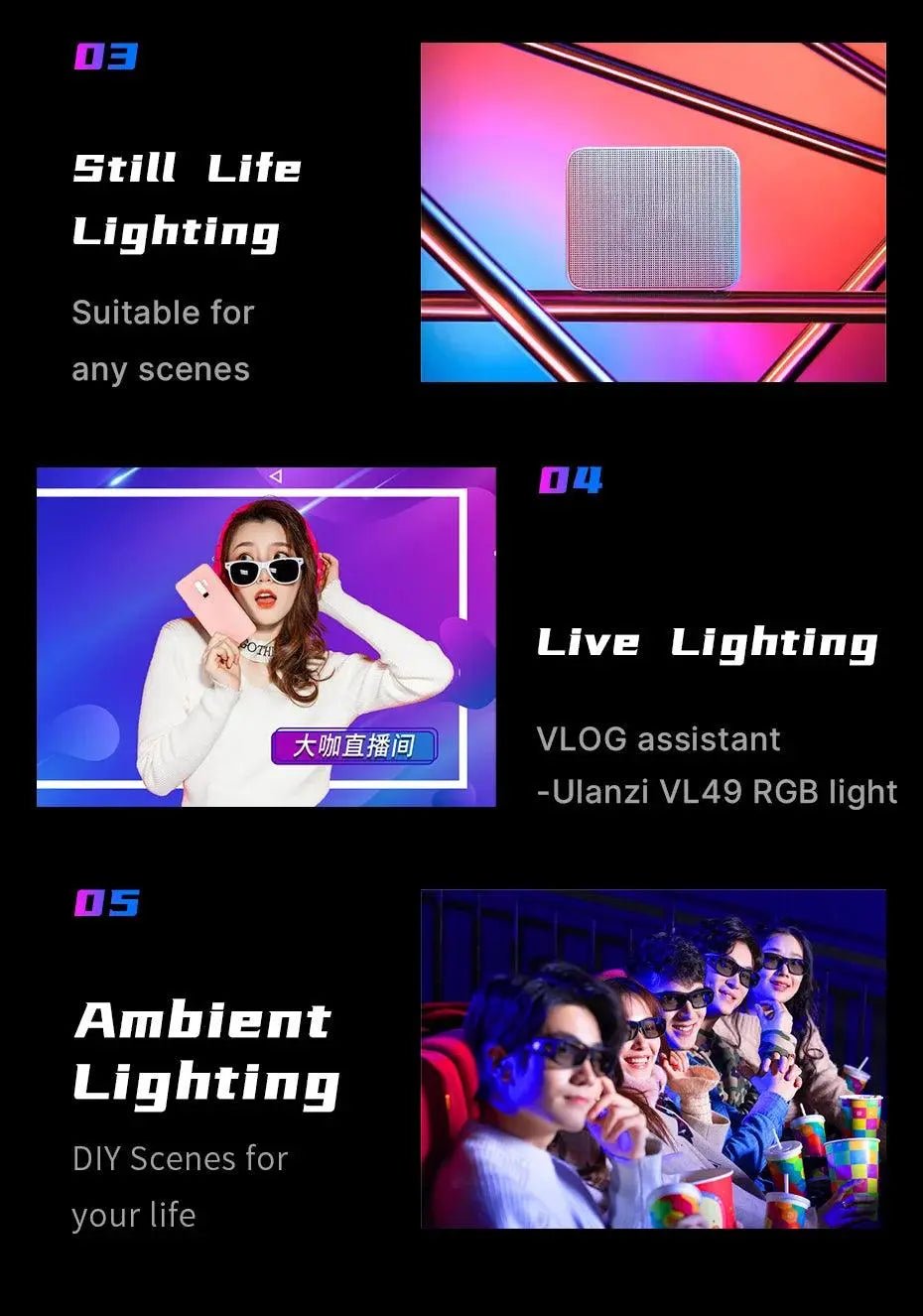 Full Color RGB LED Magnetic Mini Fill Light - Featured Mart