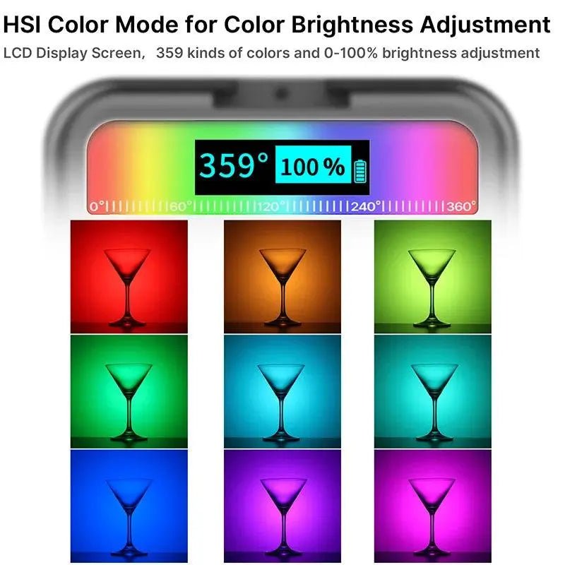 Full Color RGB LED Magnetic Mini Fill Light - Featured Mart