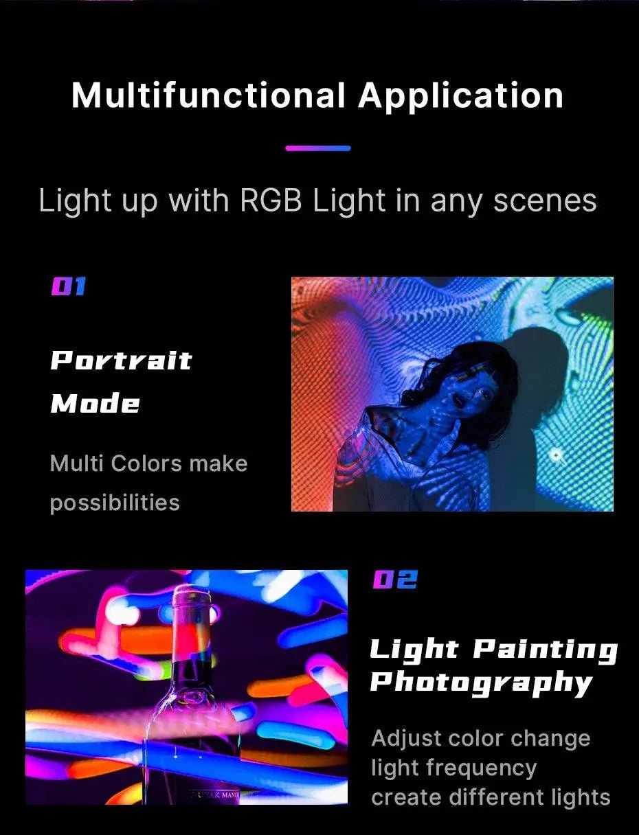 Full Color RGB LED Magnetic Mini Fill Light - Featured Mart