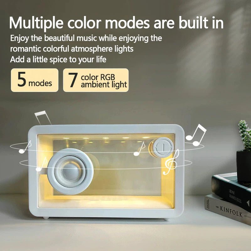 GlowBox: Transparent Bluetooth Speaker with Lights - Featured Mart