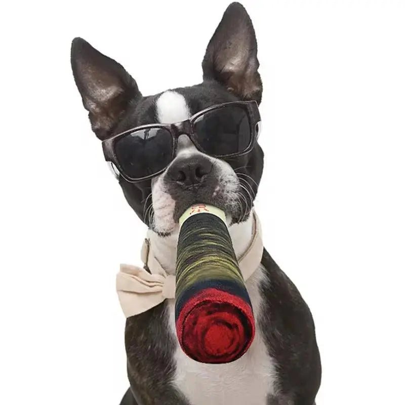 Green Simulation Cigar Plush Toy for Handsome Dogs - Featured Mart