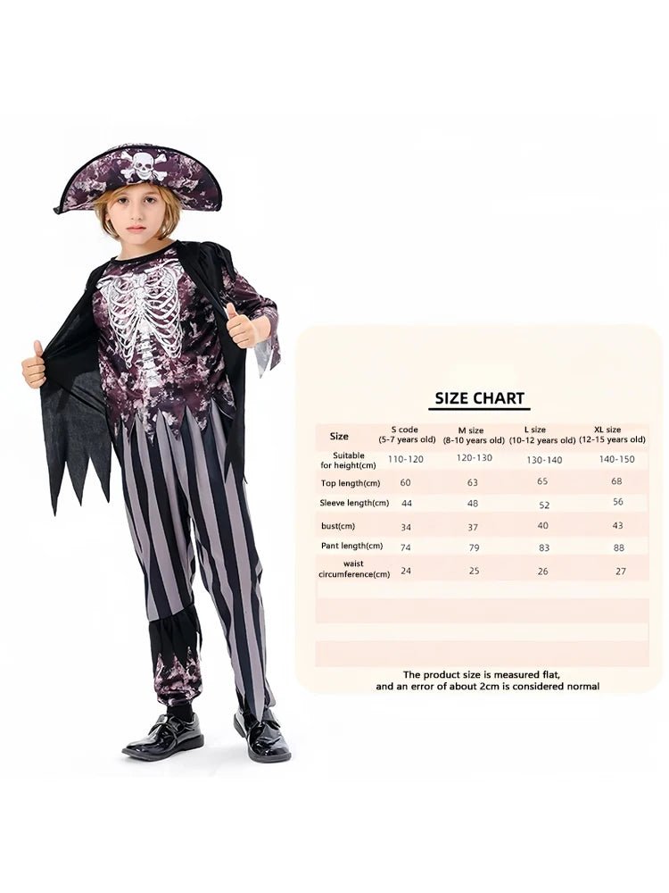 Halloween Girls Pirate Costume – Cosplay Sailor Dress Up Outfit for Party & Role Play - Featured Mart