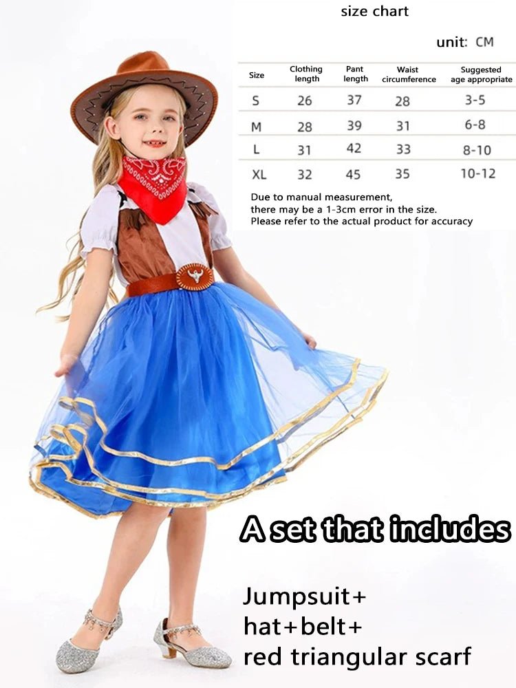 Halloween Girls Pirate Costume – Cosplay Sailor Dress Up Outfit for Party & Role Play - Featured Mart