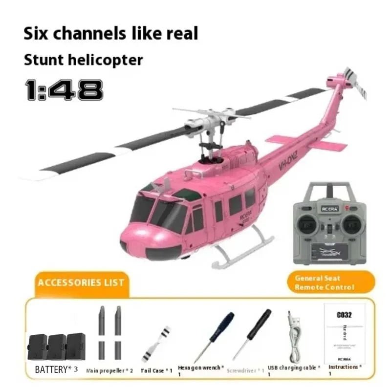 Huey UH - 1 6CH Stunt RC Helicopter – Free Reverse Flight Model - Featured Mart