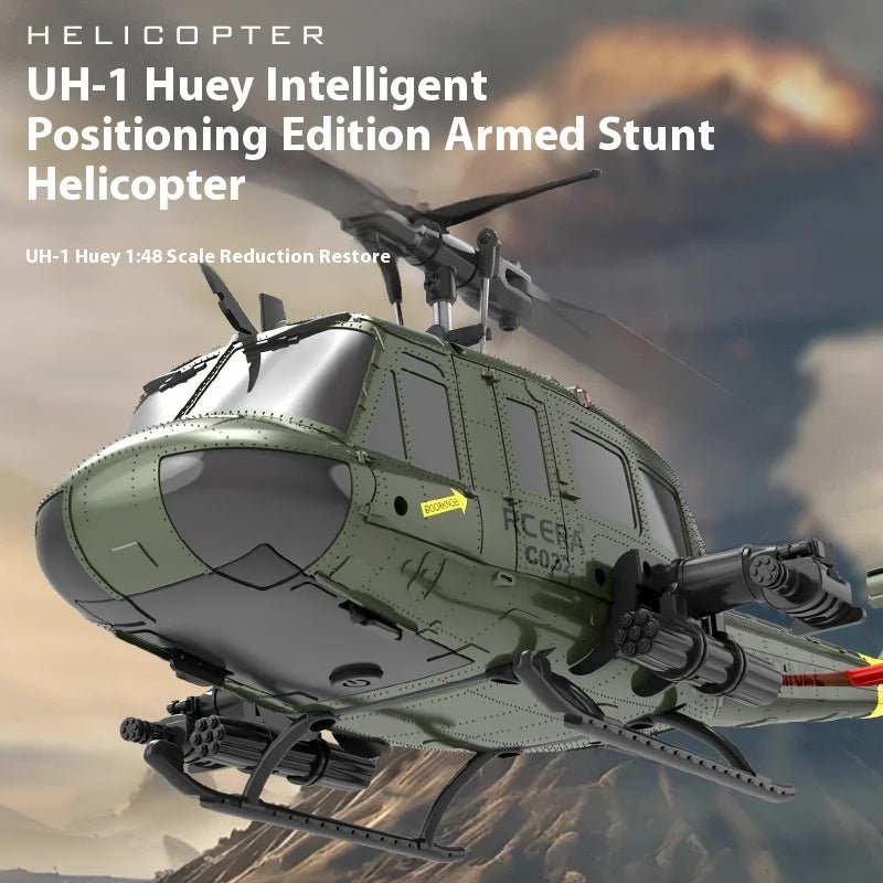 Huey UH - 1 6CH Stunt RC Helicopter – Free Reverse Flight Model - Featured Mart
