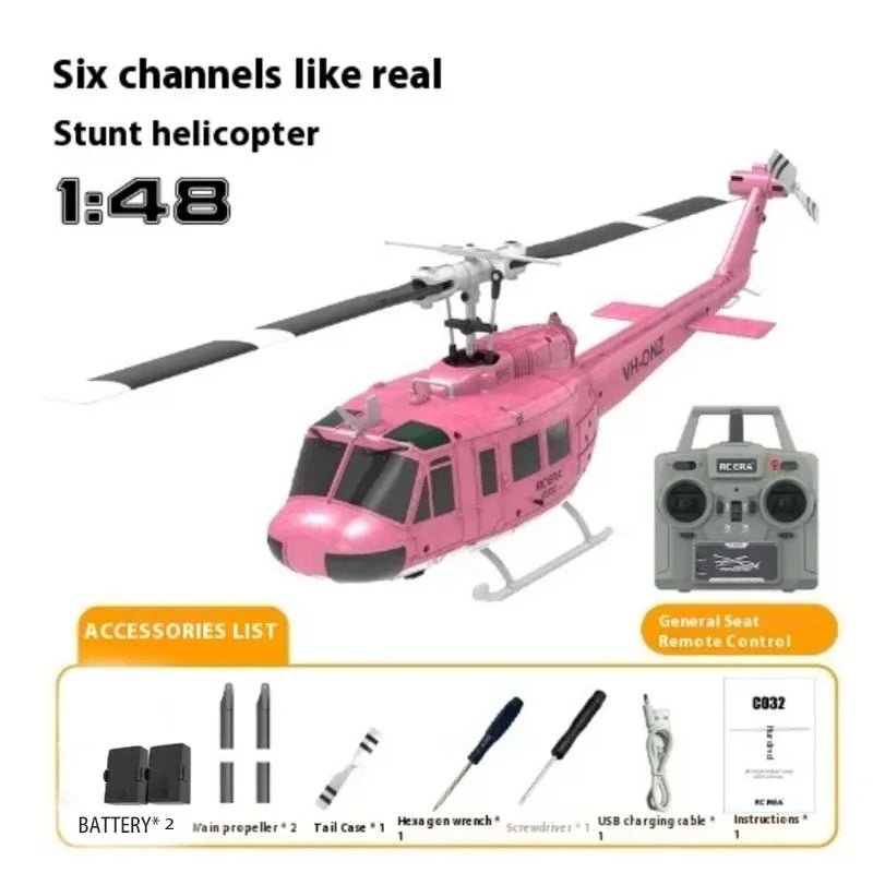 Huey UH - 1 6CH Stunt RC Helicopter – Free Reverse Flight Model - Featured Mart