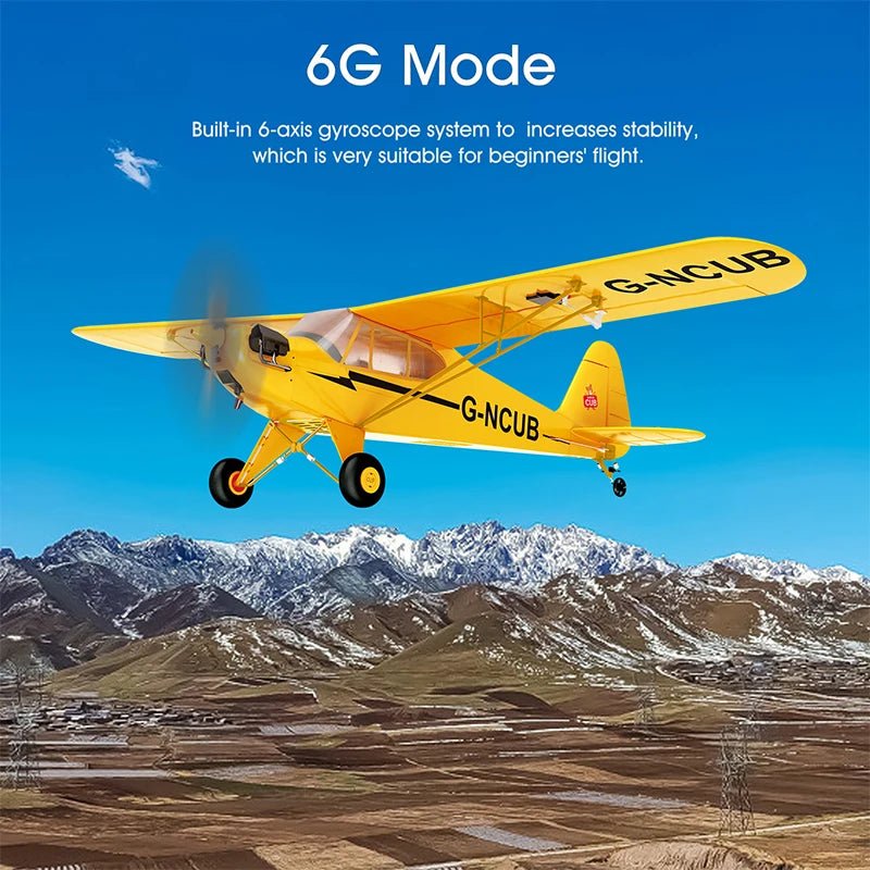 J3 - CUB RC Plane – Brushless 3D/6G RTF Remote Control Airplane - Featured Mart