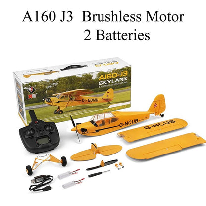 J3 - CUB RC Plane – Brushless 3D/6G RTF Remote Control Airplane - Featured Mart