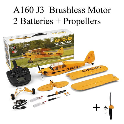 J3 - CUB RC Plane – Brushless 3D/6G RTF Remote Control Airplane - Featured Mart