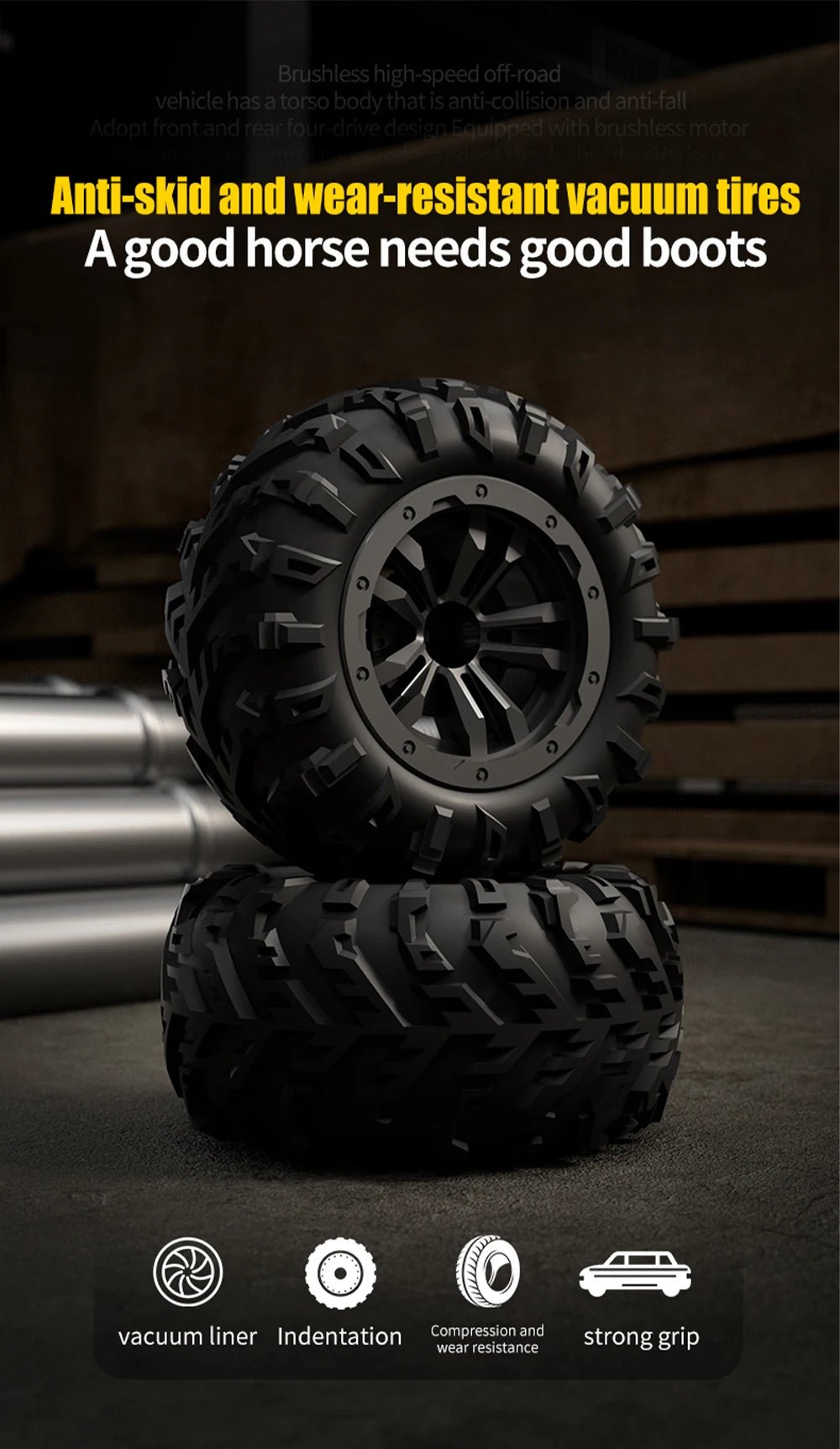 JJRC 70KM/H 1:16 4WD RC Car – Brushless High - Speed Off - Road Truck with LED Lights - Featured Mart