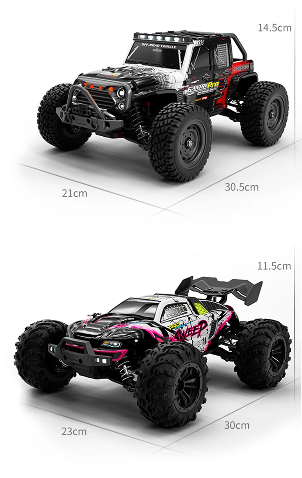 JJRC 70KM/H 1:16 4WD RC Car – Brushless High - Speed Off - Road Truck with LED Lights - Featured Mart