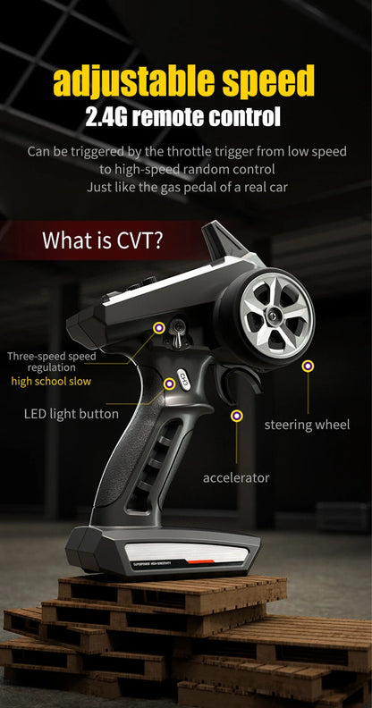 JJRC 70KM/H 1:16 4WD RC Car – Brushless High - Speed Off - Road Truck with LED Lights - Featured Mart