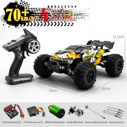 JJRC 70KM/H 1:16 4WD RC Car – Brushless High - Speed Off - Road Truck with LED Lights - Featured Mart