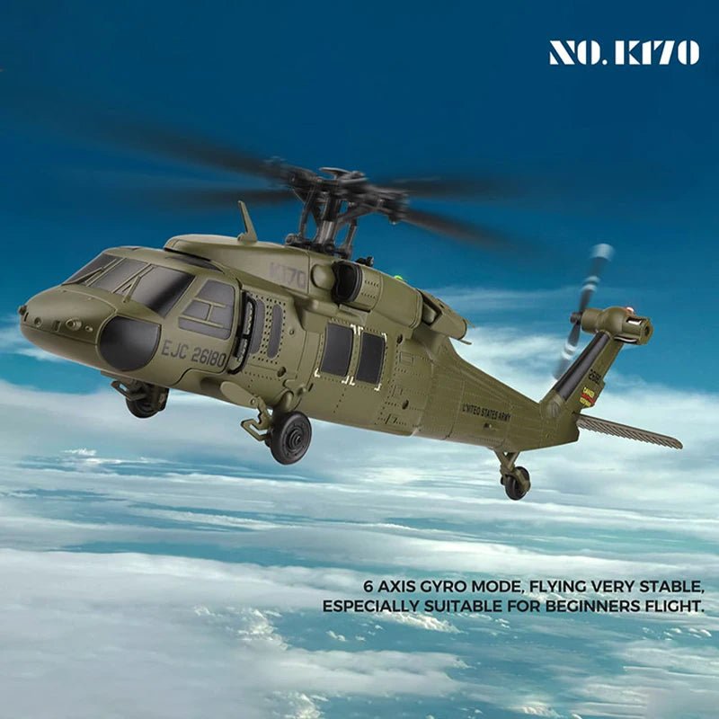 K170 RC Tactical Helicopter – 1:48 Scale Military Utility Aircraft Model - Featured Mart