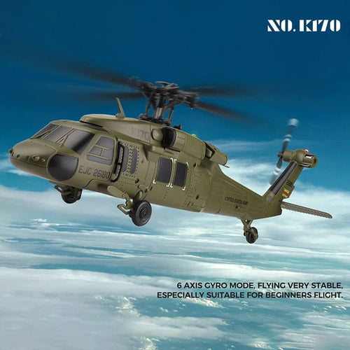 K170 RC Tactical Helicopter – 1:48 Scale Military Utility Aircraft Model - Featured Mart
