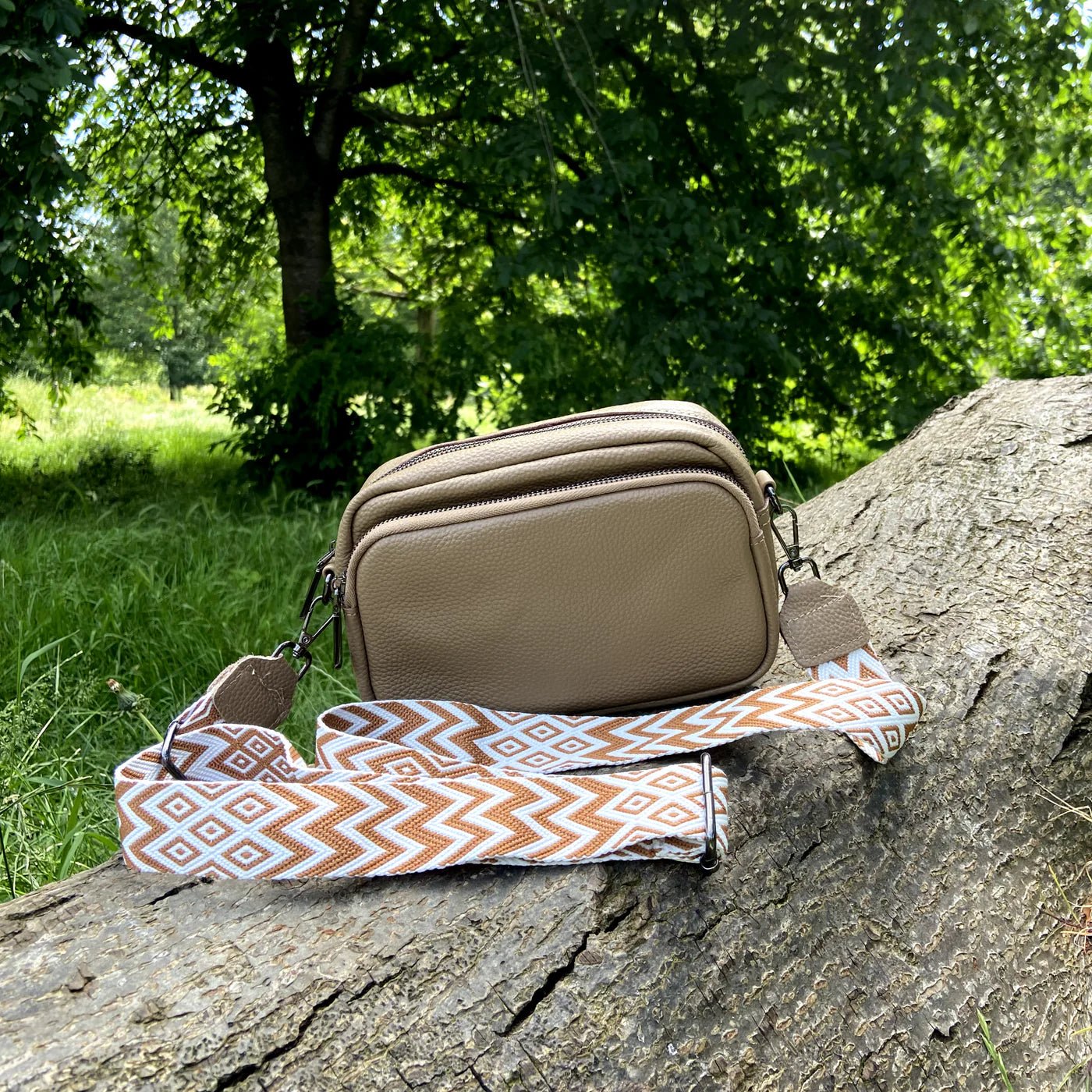 Leather Crossbody Bag and Accessories - Featured Mart