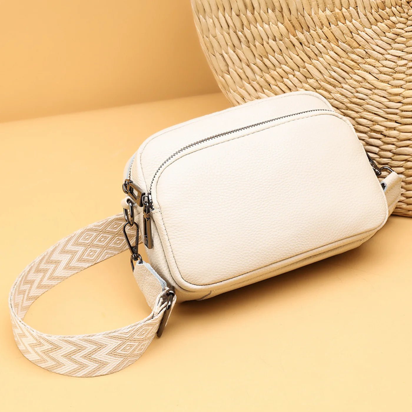 Leather Crossbody Bag and Accessories - Featured Mart
