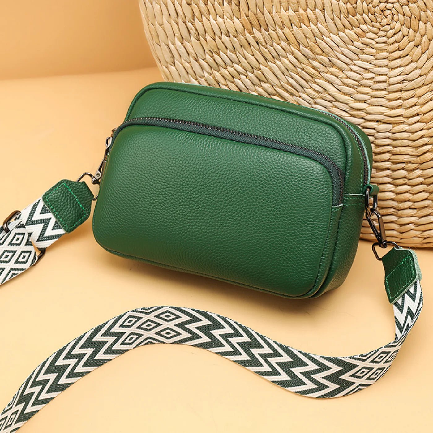Leather Crossbody Bag and Accessories - Featured Mart