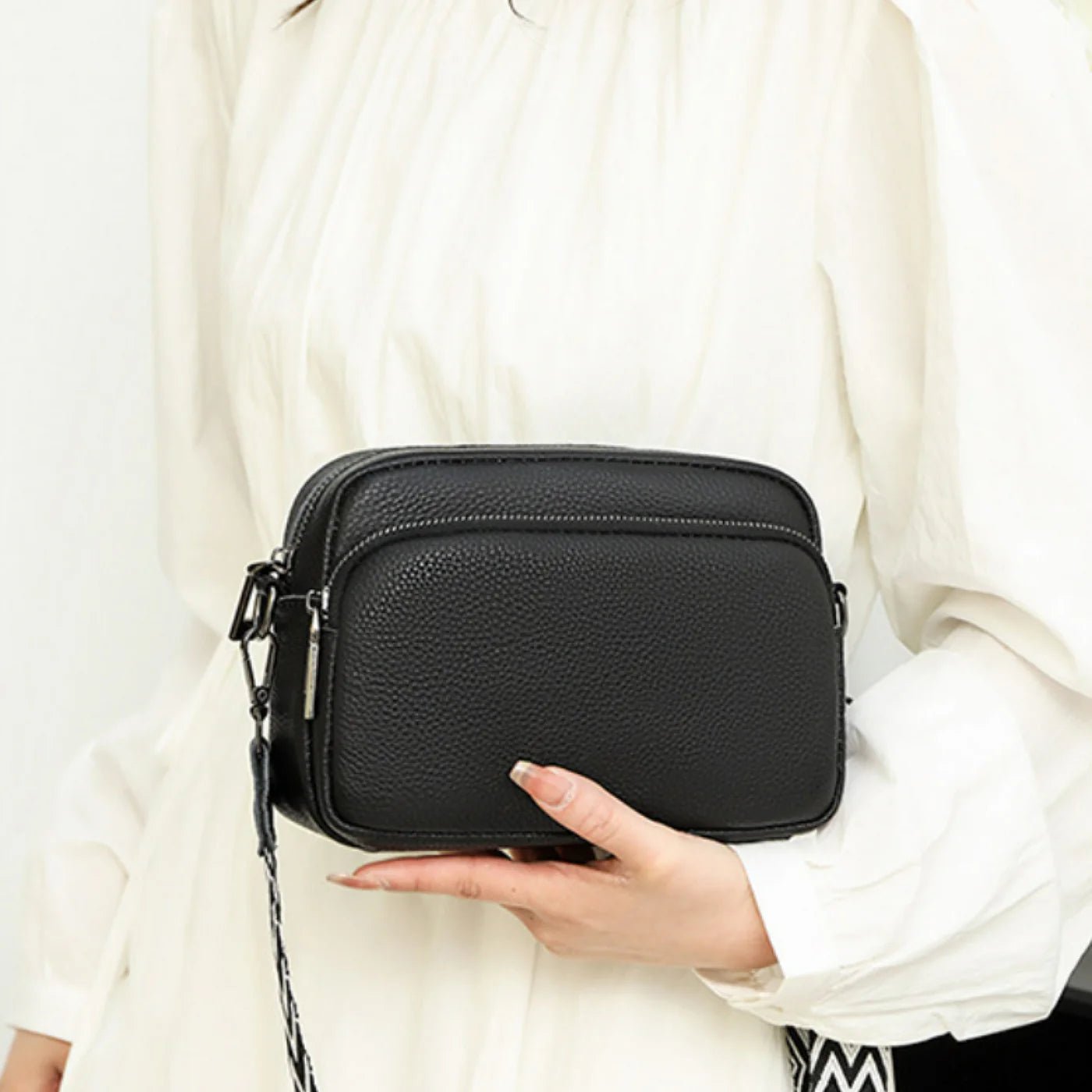 Leather Crossbody Bag and Accessories - Featured Mart