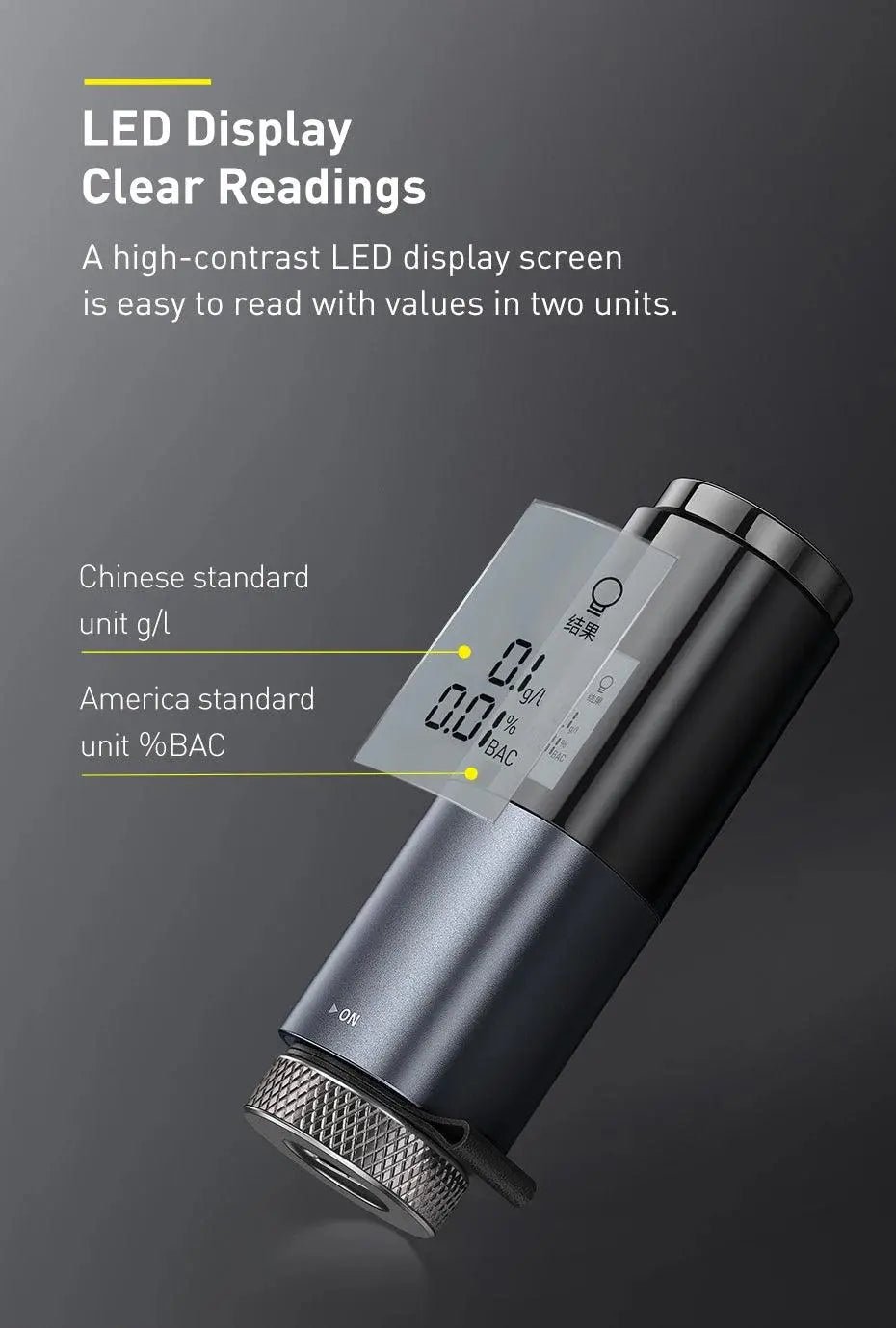 LED Professional Breath Alcohol Tester - Featured Mart