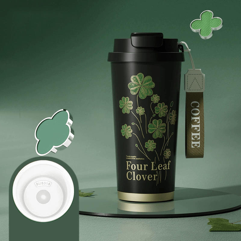 Lucky Four - Leaf Clover Water Cup - Featured Mart