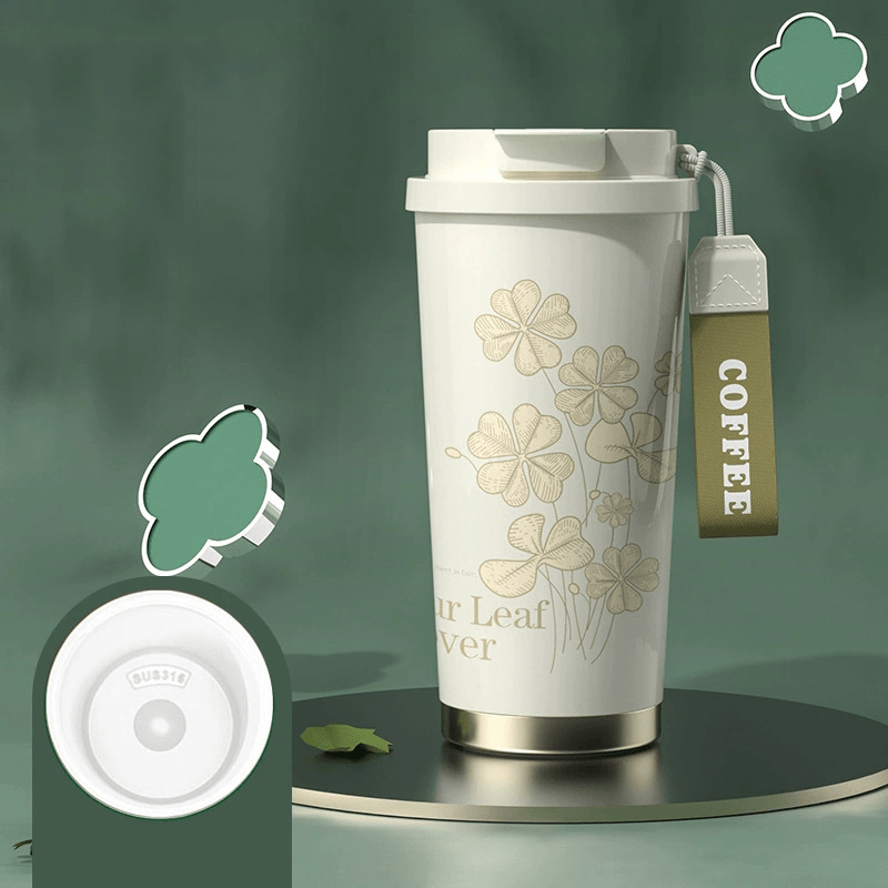 Lucky Four - Leaf Clover Water Cup - Featured Mart