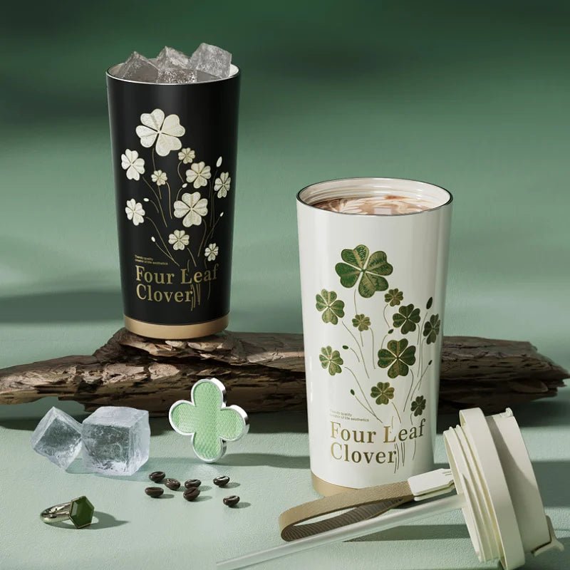 Lucky Four - Leaf Clover Water Cup - Featured Mart