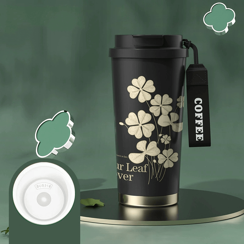 Lucky Four - Leaf Clover Water Cup - Featured Mart