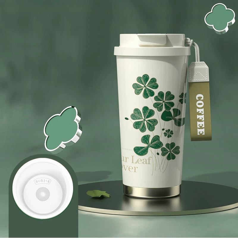 Lucky Four - Leaf Clover Water Cup - Featured Mart