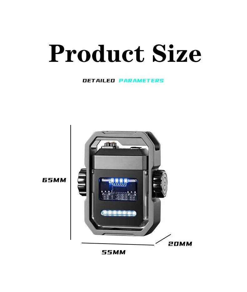Mecha Arc Lighter – Windproof, Fast - Charging, Fidget Spinner - Featured Mart