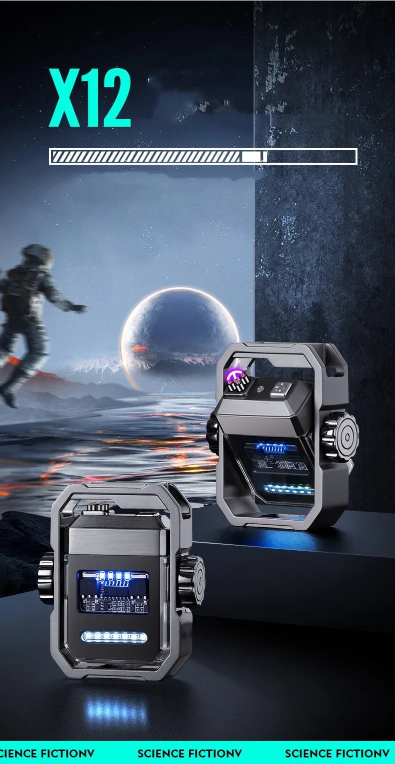 Mecha Arc Lighter – Windproof, Fast - Charging, Fidget Spinner - Featured Mart
