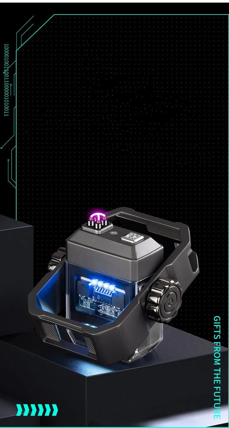 Mecha Arc Lighter – Windproof, Fast - Charging, Fidget Spinner - Featured Mart