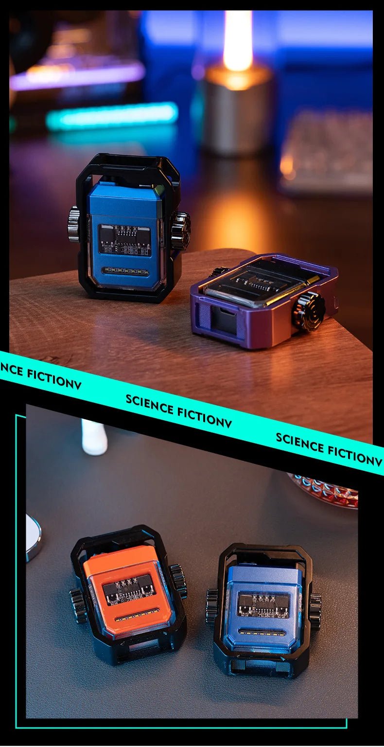 Mecha Arc Lighter – Windproof, Fast - Charging, Fidget Spinner - Featured Mart