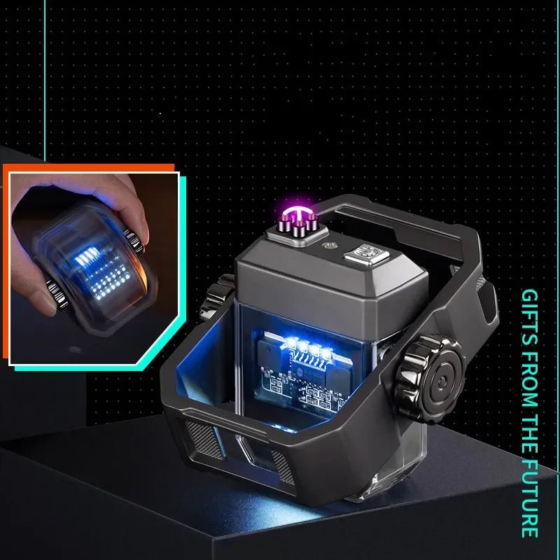 Mecha Arc Lighter – Windproof, Fast - Charging, Fidget Spinner - Featured Mart