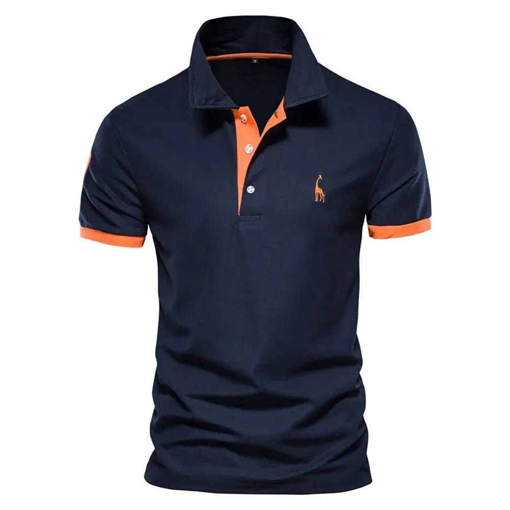 Men's Polo Shirt with Quality Giraffe Embroidery - Featured Mart