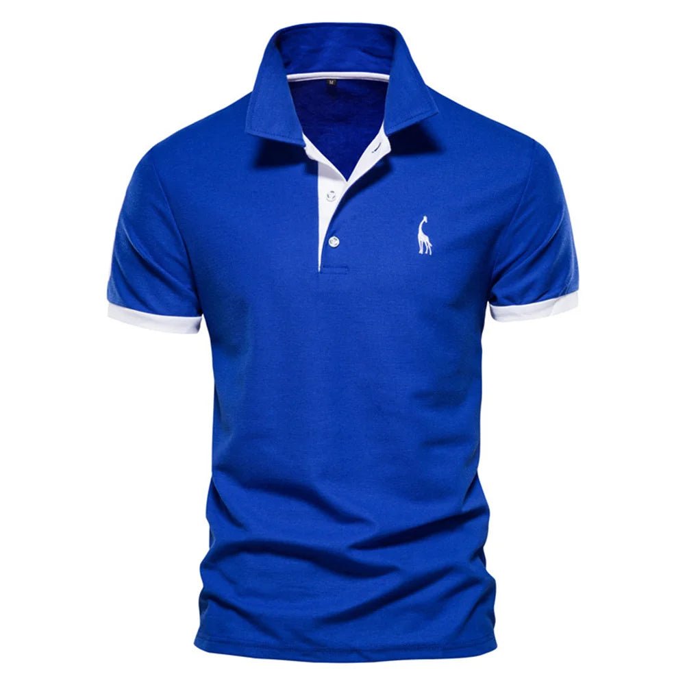 Men's Polo Shirt with Quality Giraffe Embroidery - Featured Mart