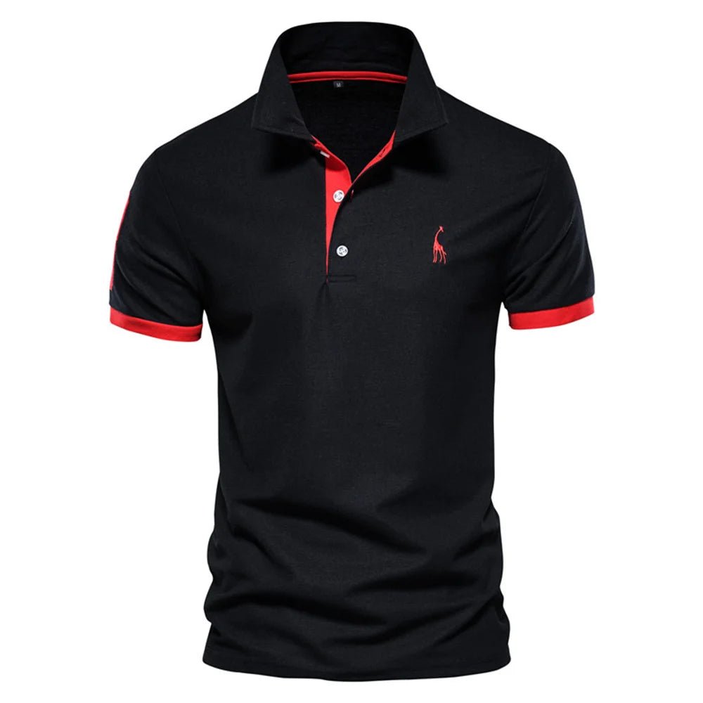 Men's Polo Shirt with Quality Giraffe Embroidery - Featured Mart