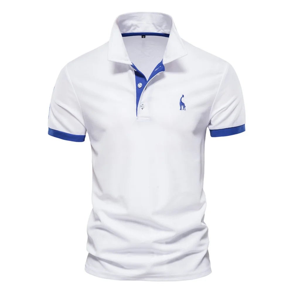 Men's Polo Shirt with Quality Giraffe Embroidery - Featured Mart
