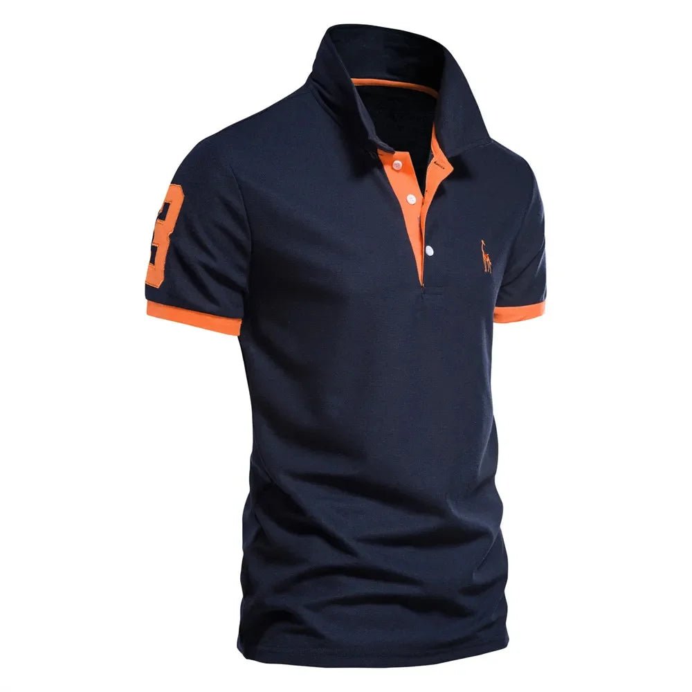 Men's Polo Shirt with Quality Giraffe Embroidery - Featured Mart