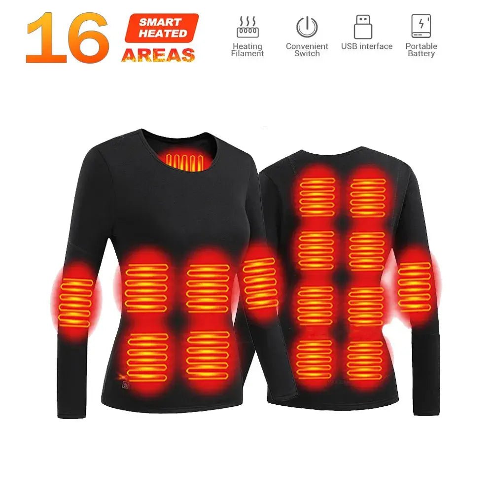 Men’s Winter Heated Thermal Jacket & Pants USB Electric Skiwear - Featured Mart